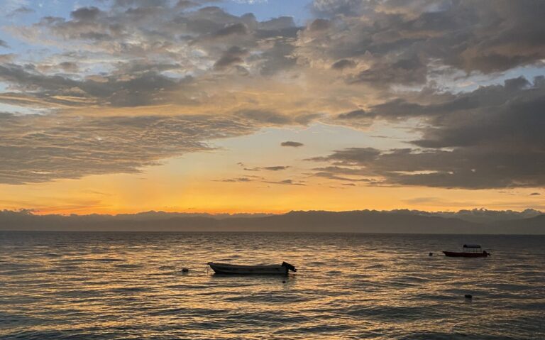 Incredible view of the sunset from Panagsama beach